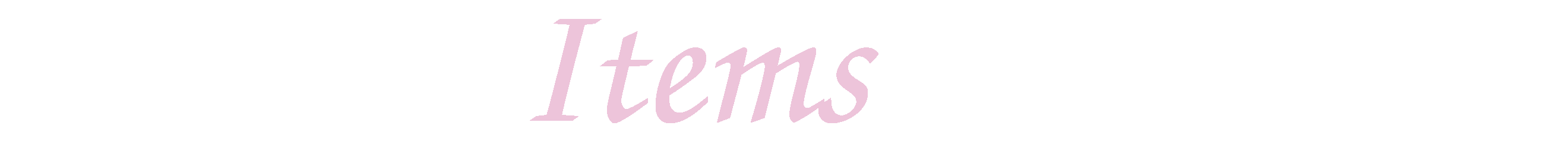 Your Items Matter